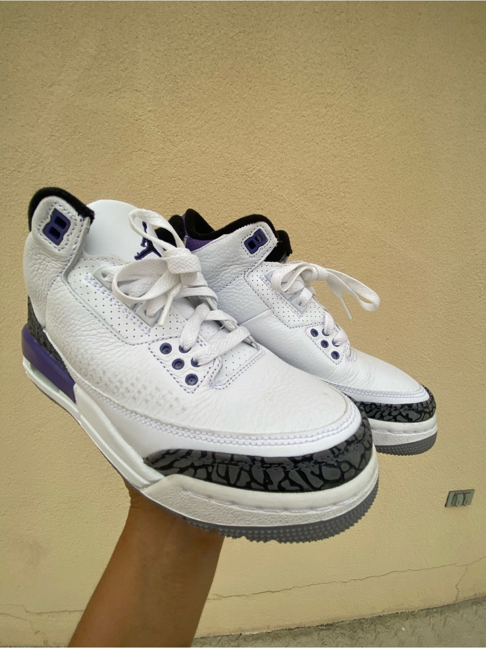 Nike Jordan Retro 3 Dark Iris size 7Y